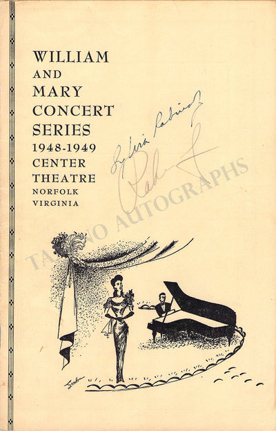 Rabinof, Benno & Sylvia - Double Signed Program Norfolk 1948
