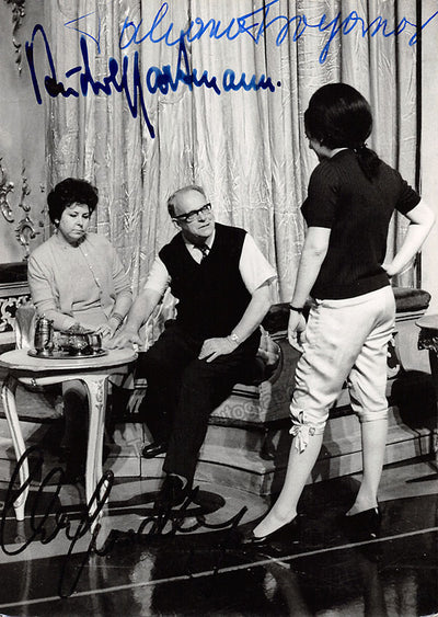 Ludwig, Christa - Hartmann, Rudolf - Troyanos, Tatiana - Triple Signed Photograph