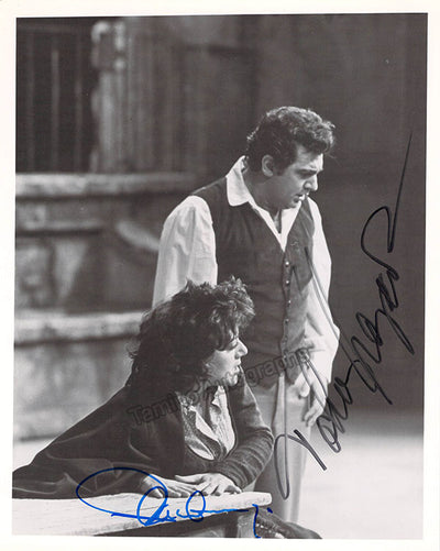 Domingo, Placido - Troyanos, Tatiana - Double Signed Photo in Cavalleria Rusticana