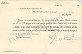 La Scala 1929 - Lot of 4 Signed Receipts from leading singers