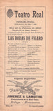 Teatro Real de Madrid - Set of 3 Programs 1903-1906