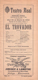 Teatro Real de Madrid - Set of 3 Programs 1903-1906