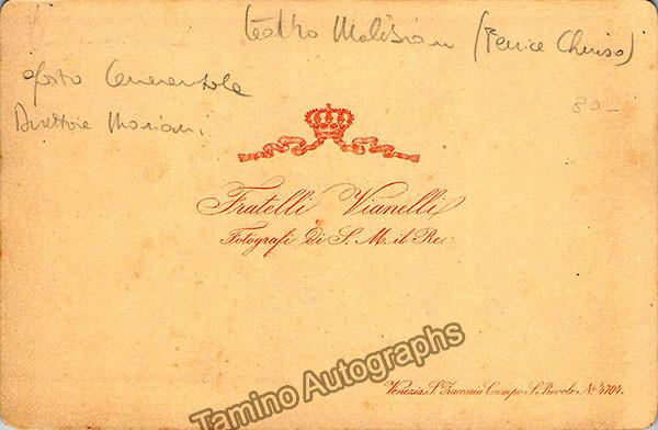 Teatro Malibran  - Conductor Angelo Mariani and cast La Cenerentola  - Venice 1872 - Tamino