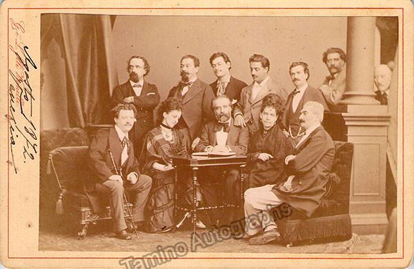 Teatro Malibran  - Conductor Angelo Mariani and cast La Cenerentola  - Venice 1872