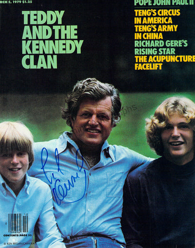 Kennedy, Ted - Signed Magazine Cover