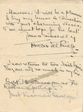 Del Riego, Teresa - Autograph Letter Signed 1936