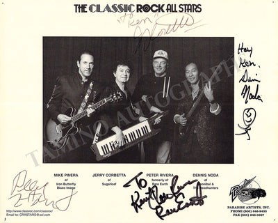 The Classic Rock All Stars - Photograph Signed by All 4 Members