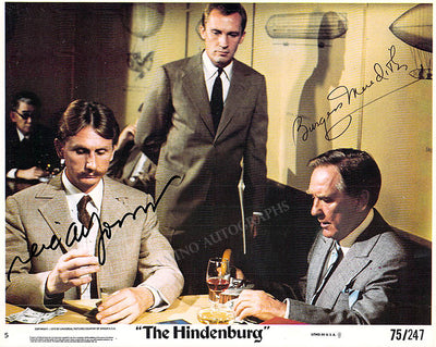 Meredith, Burgess - Auberjonois, Rene - Signed Photograph in "The Hindenburg"