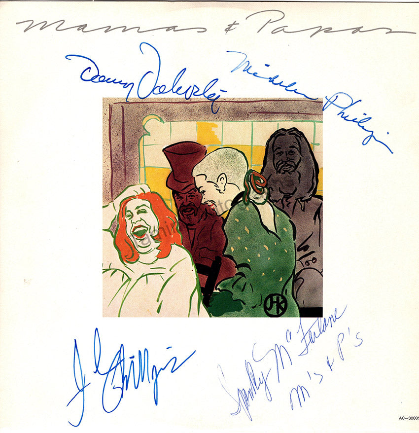 The Mamas and Papas - LP Record Album Signed