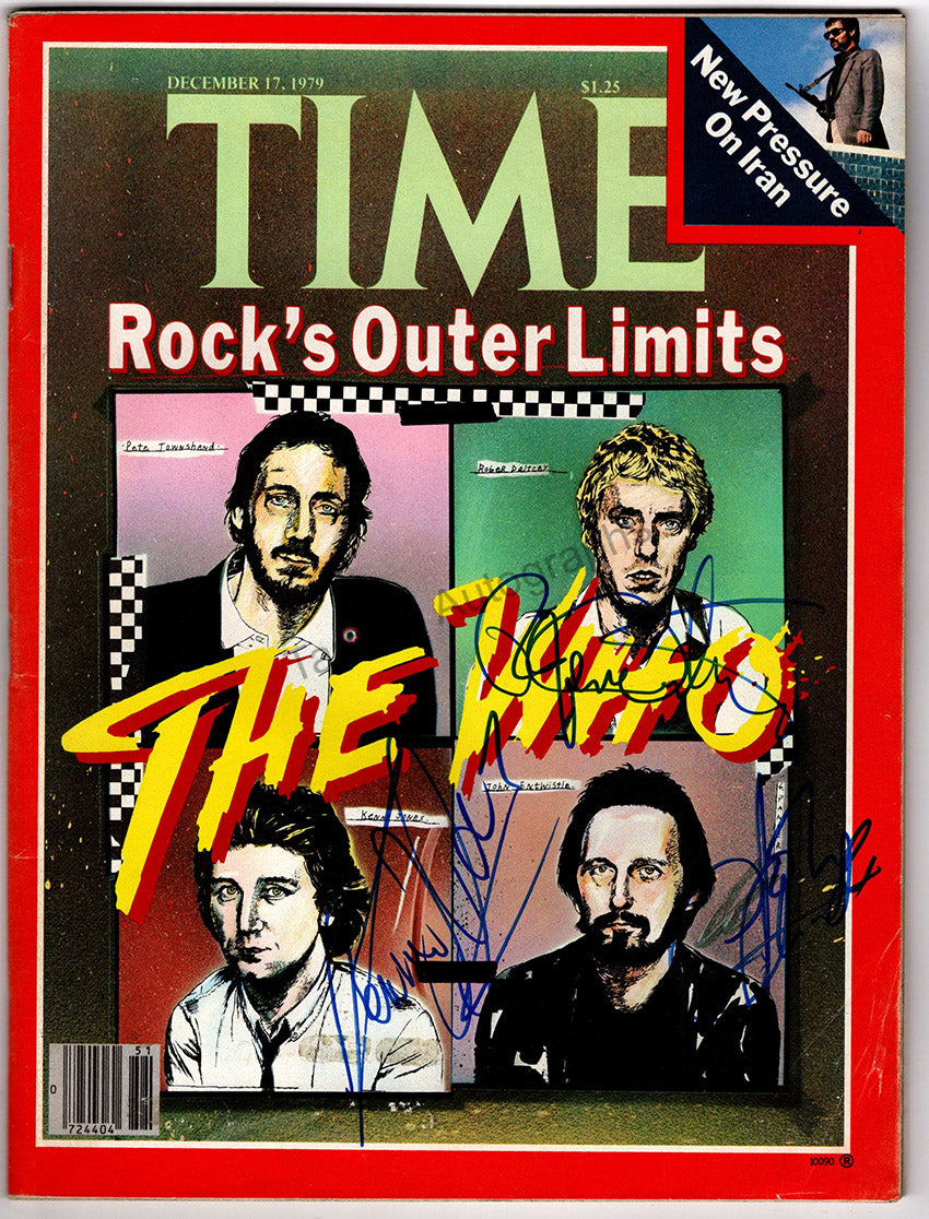 The Who - Time Magazine Signed by 3 Members