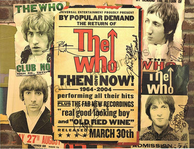 The Who - Poster Signed by 5