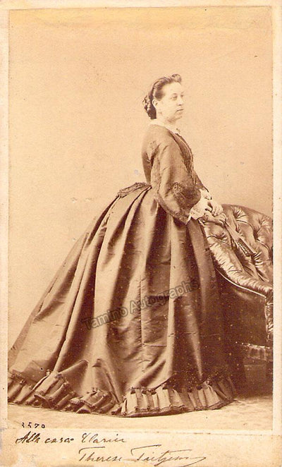 Tietjens, Therese - Signed Carte-de-Visite