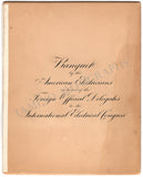Edison, Thomas Alva - Signed Menu 1893