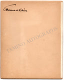Edison, Thomas Alva - Signed Menu 1893