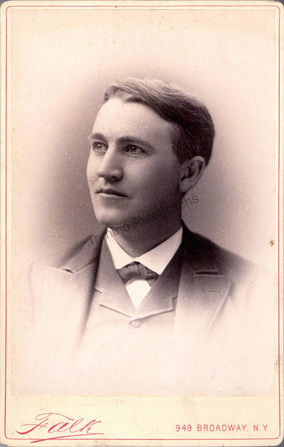 Edison, Thomas Alva - Vintage Cabinet Photograph