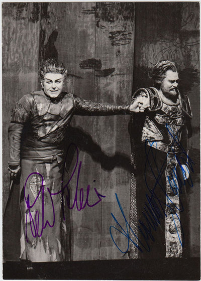 Schreier, Peter - Stewart, Thomas - Double Signed Photograph in Das Rheingold