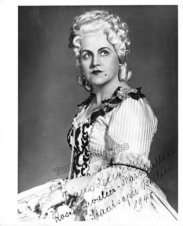Lemnitz, Tiana - Signed Photograph in Rosenkavalier