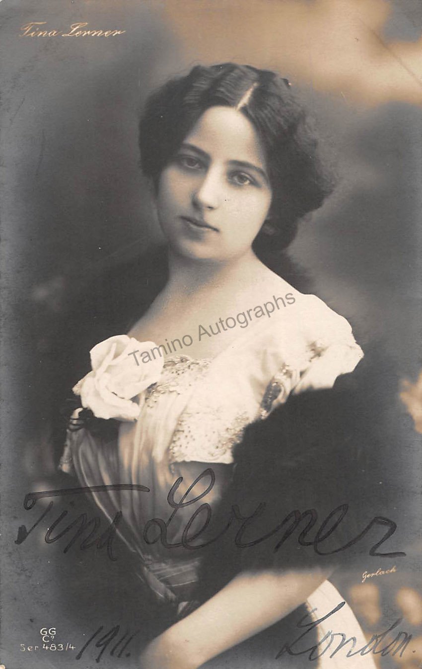 Lerner, Tina - Signed Photo 1933