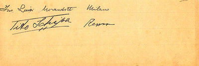 Schipa, Tito - Signature Cut