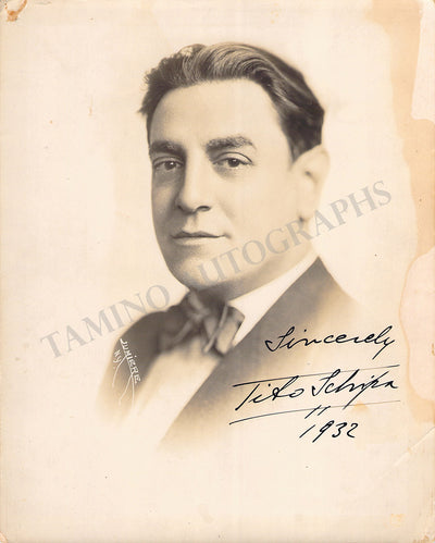 Schipa, Tito - Signed Photograph 1932