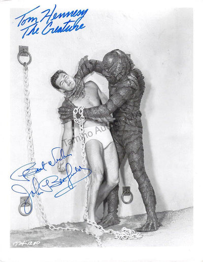 Hennesy, Tom - Bromfield, John - Double Signed Photo in "Revenge of the Creature"