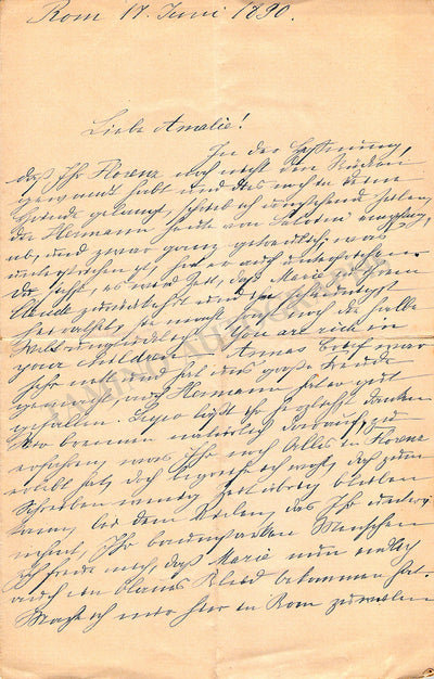 Salvini, Tomasso - Set of 2 Autograph Letters Signed 1890