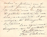 Salvini, Tomasso - Set of 2 Autograph Letters Signed 1890