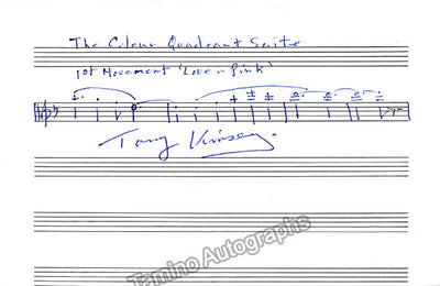 Kinsey, Tony - Autograph Music Quote Signed