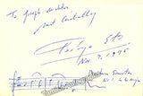 Eto, Toshiya - Autograph Music Quote Signed & Photo
