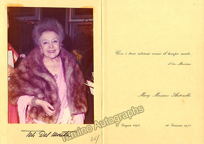 Dal Monte Toti - Signed Card