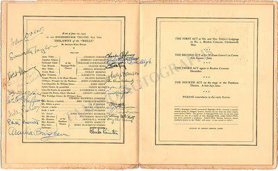 Trelawny of the Wells - Program Signed by All Cast