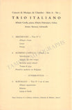 Trio Italiano - Signed Program Antwerp 1938