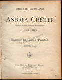 Giordano, Umberto - Signed Score of "Andrea Chenier"