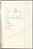 Eco, Umberto - Signed Book "The Name of the Rose"