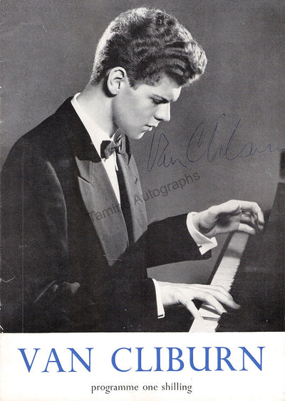 Cliburn, Van - Signed Program London 1958