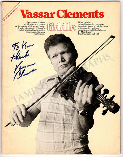 Clements, Vassar - Signed Booklet