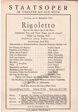 Vienna State Opera - Program Lot 1947-1955