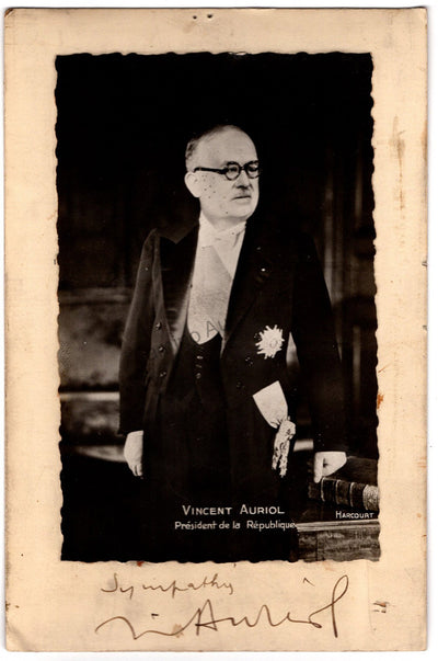 Auriol, Vincent - Signed Photograph