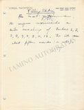 Thomson, Virgil - Autograph Manuscript