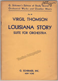 Thomson, Virgil - Signed Printed Score "Louisiana Story"
