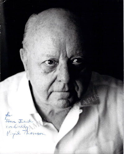 Thomson, Virgil - Signed Photo