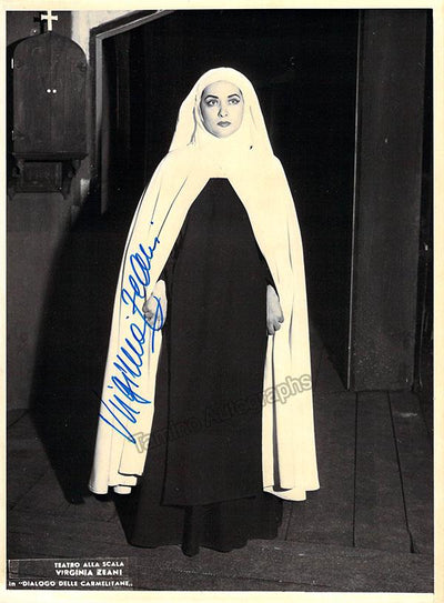 Zeani, Virginia - Signed Photograph in Dialogues des Carmelites, World Premiere 1957