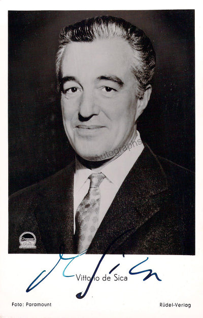 De Sica, Vittorio - Signed Photograph