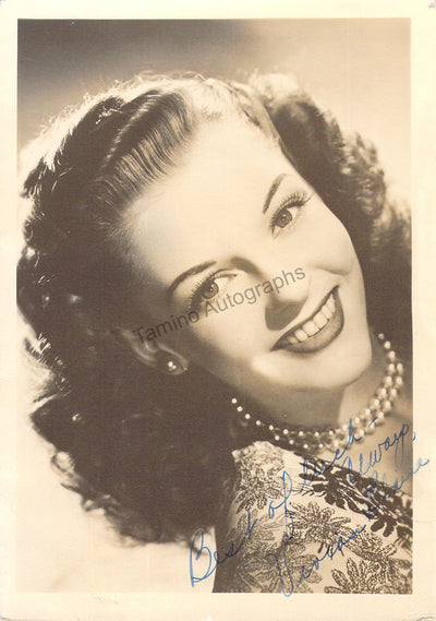Blaine, Vivian - Signed Photograph