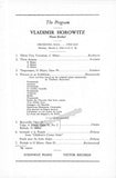 Horowitz, Vladimir - Concert Program 1948