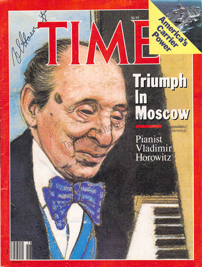 Horowitz, Vladimir - Time Magazine Cover Signed