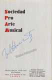 Horowitz, Vladimir - Signed Program Havana 1949