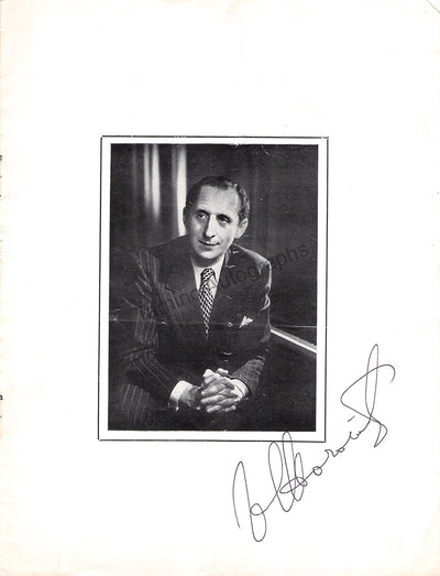 Horowitz, Vladimir - Signed Program London 1951