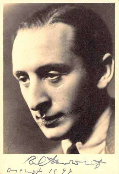 Horowitz, Vladimir - Signed Photo 1944
