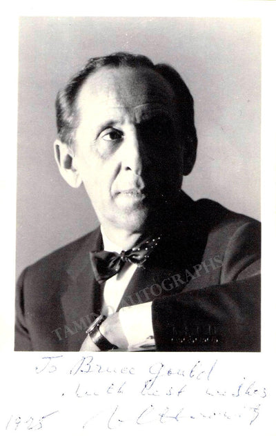 Horowitz, Vladimir - Signed Photo 1975